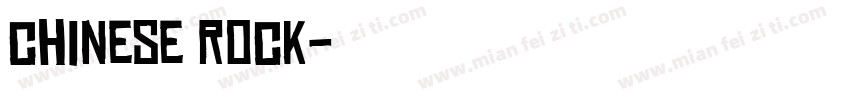 chinese rock字体转换